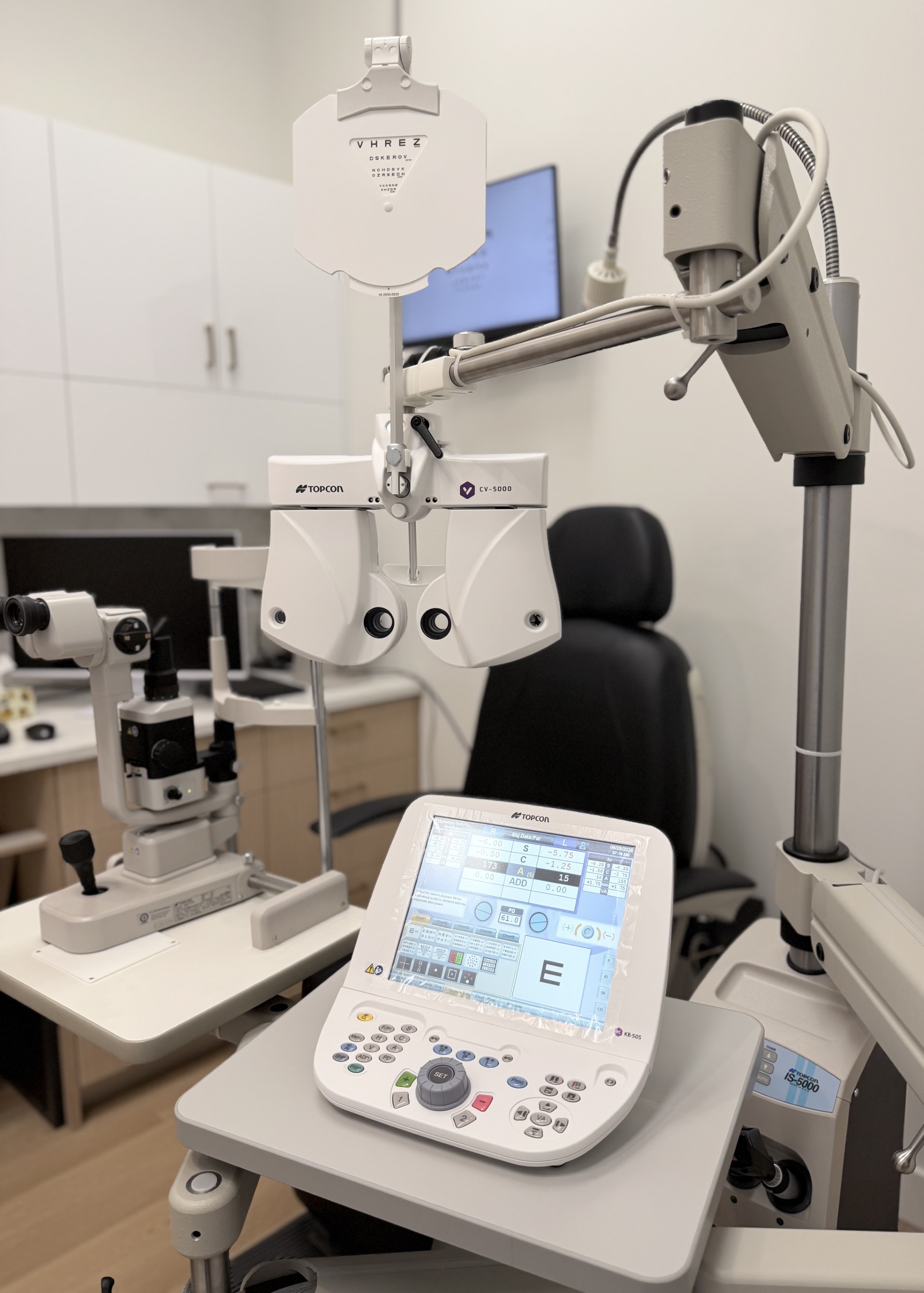 Medical eye care examination
